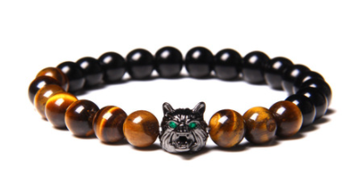 Men's Tiger Eye Zircon Bracelet