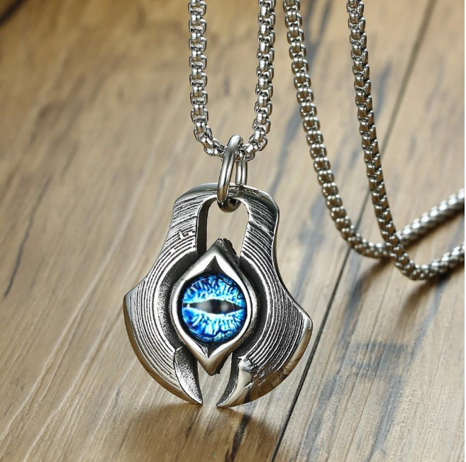 Titanium Steel Evil Eye Pendant