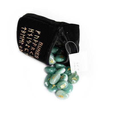 Natural Crystal Fortune-telling Stone Runes Runes Runes Fortune-telling Stone Energy Fortune-telling Stone Runes Free Box