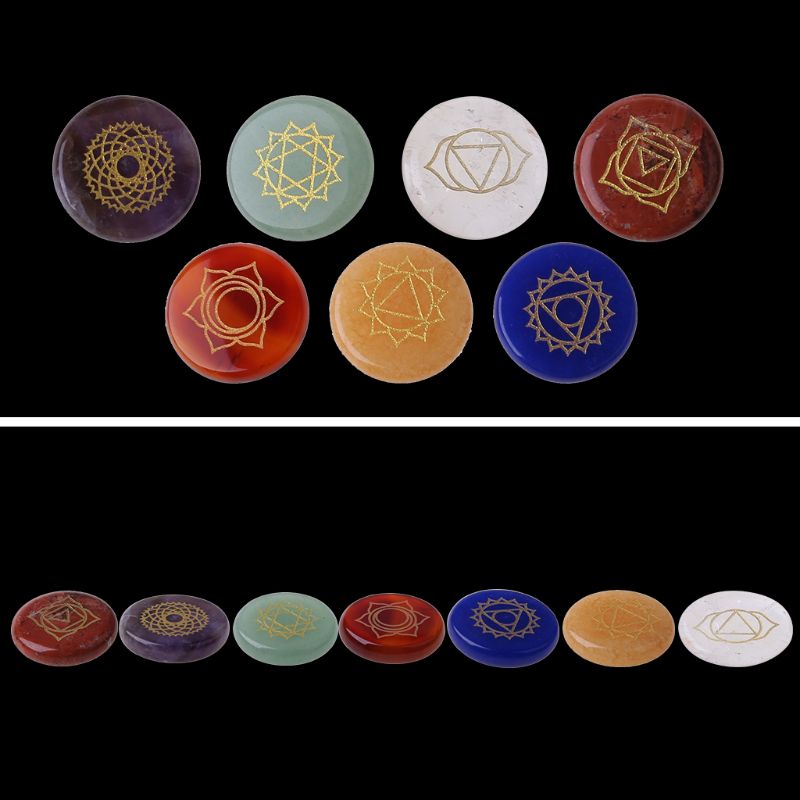 Chakra Stone Crafts Ornaments European And American Style Fashion Chakra Set Cross-Border E-Commerce Supply