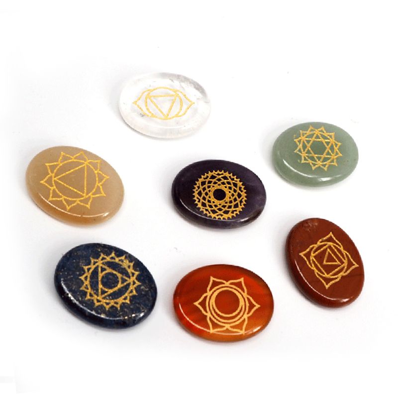 Chakra Stone Crafts Ornaments European And American Style Fashion Chakra Set Cross-Border E-Commerce Supply