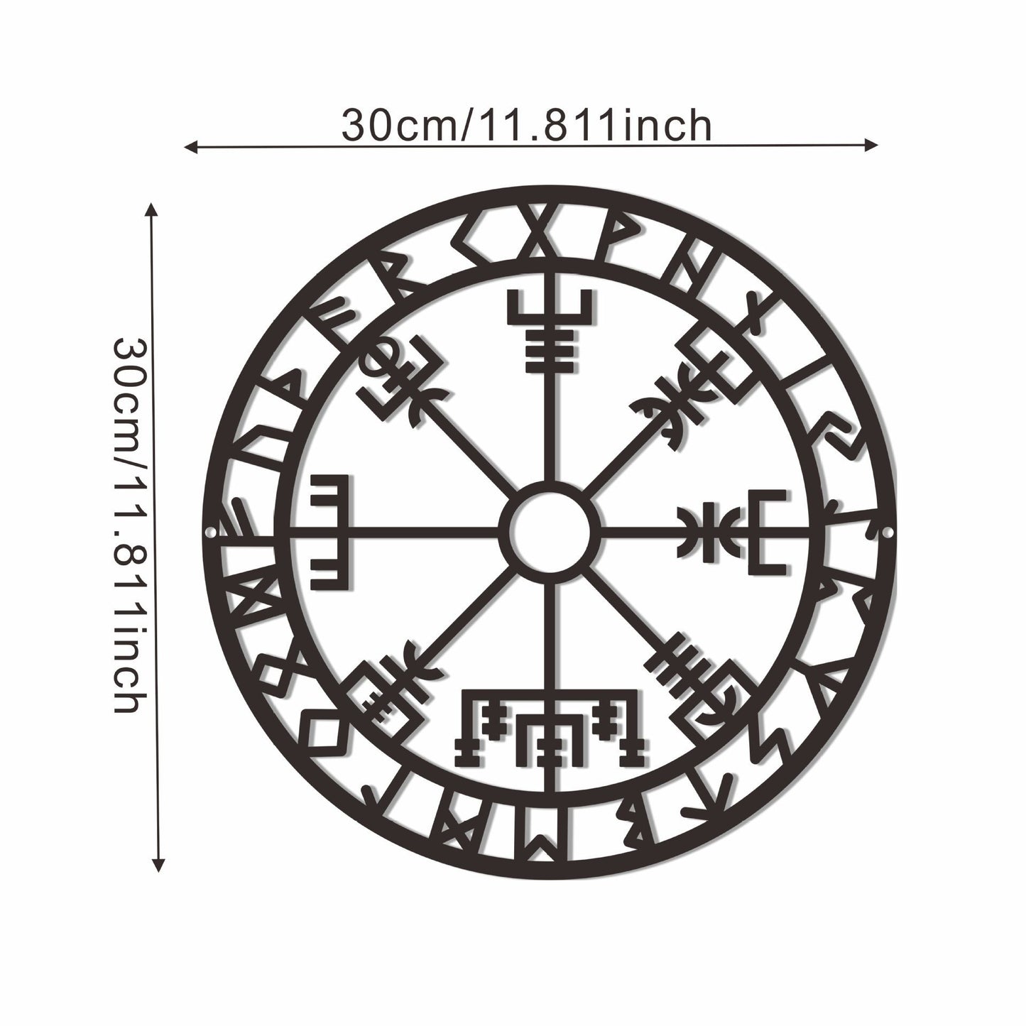 Metal Viking Compass Art Wall Home Decorations