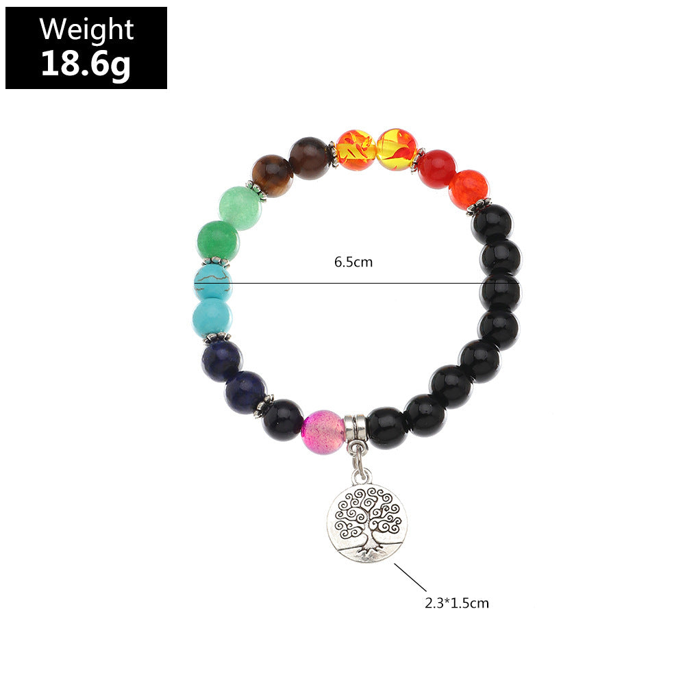 Chakra Tree Of Life Pendant Yoga Bracelet