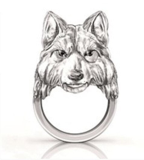 Norse Mythology Viking Warrior Wolf Ring