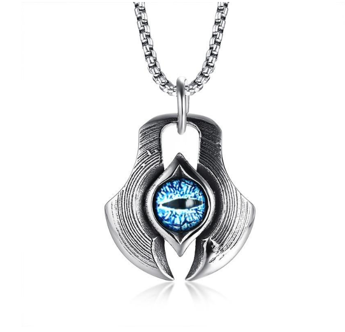 Titanium Steel Evil Eye Pendant