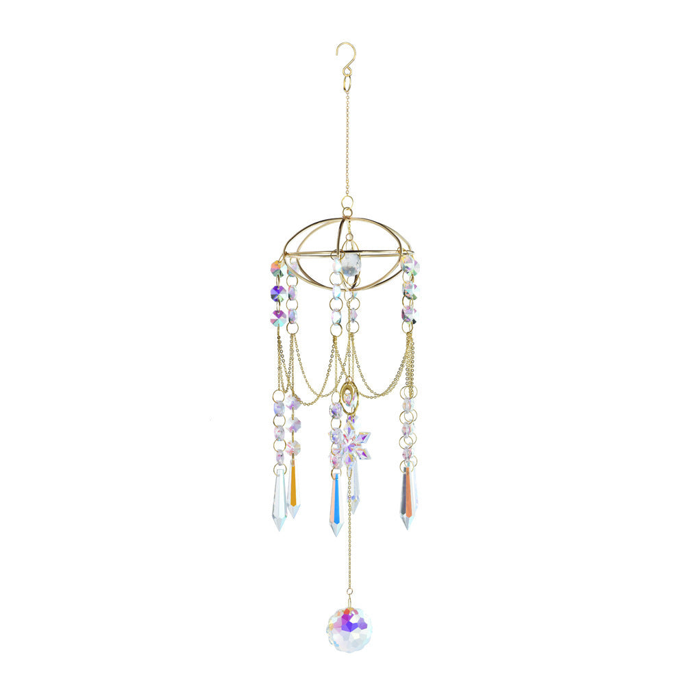 Window Decoration Hanging Planet Acrylic Snowflakes Sun Catcher Crystal Wind Chimes