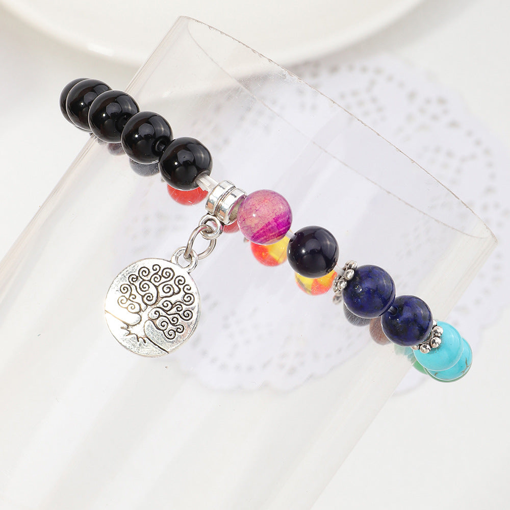 Chakra Tree Of Life Pendant Yoga Bracelet