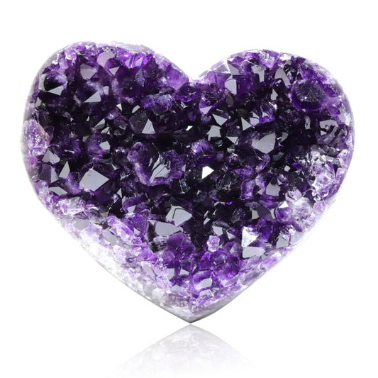 Amethyst Cluster Ornaments Amethyst Heart-shaped Amethyst Cluster Ornaments