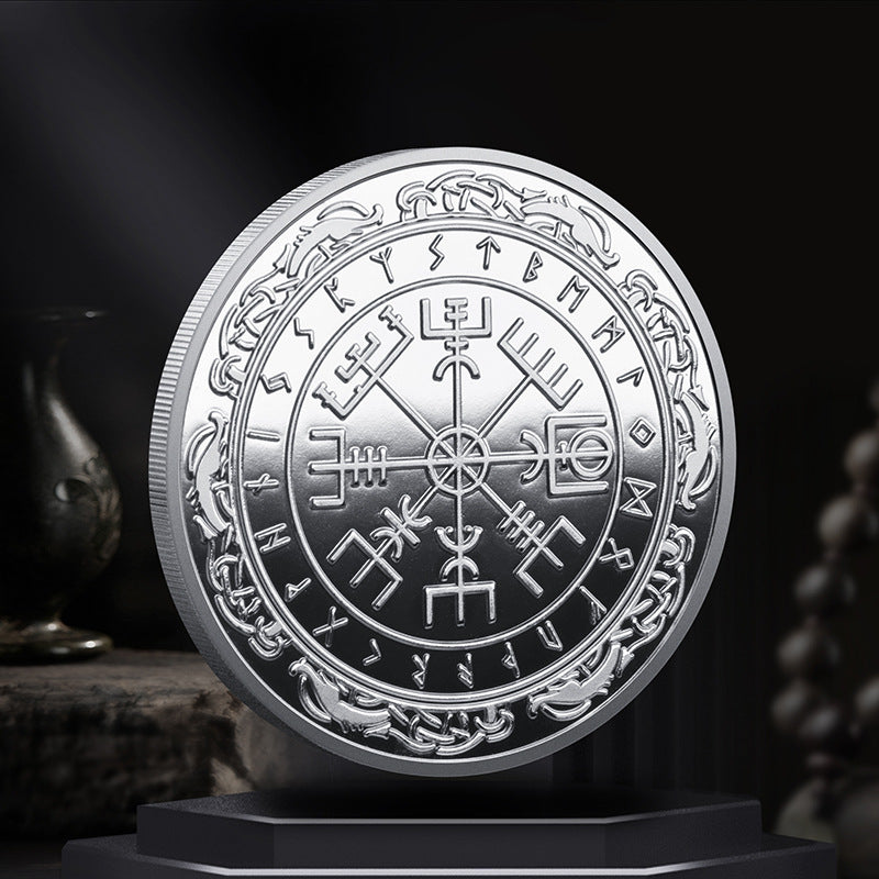 Viking Lunavin Aoding Logo Compass Commemorative Coin