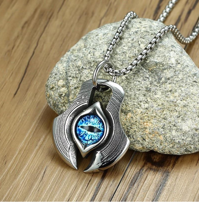 Titanium Steel Evil Eye Pendant