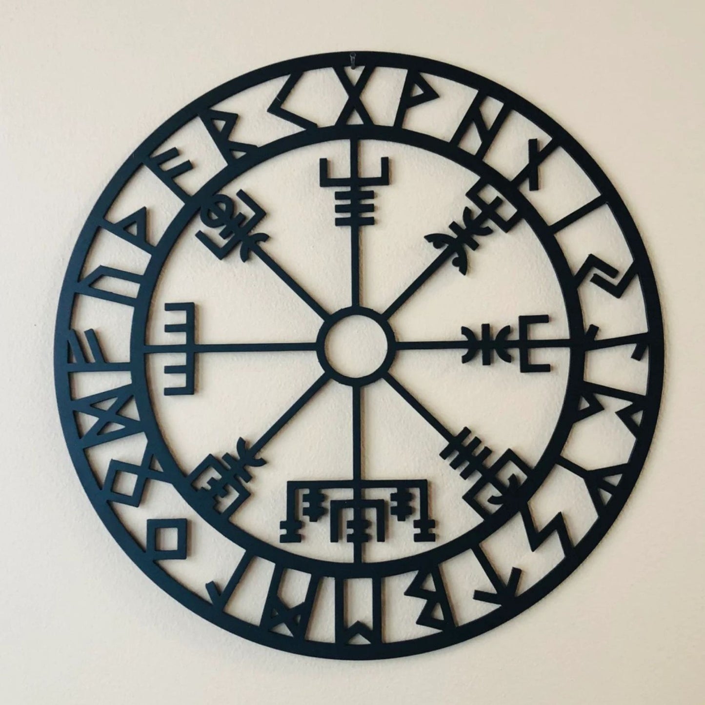 Metal Viking Compass Art Wall Home Decorations