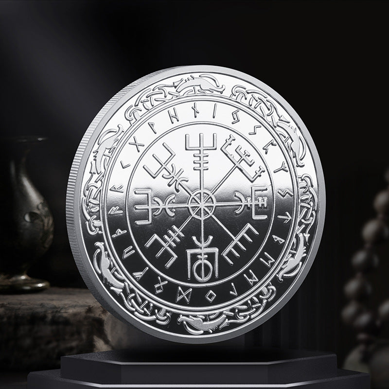 Viking Lunavin Aoding Logo Compass Commemorative Coin