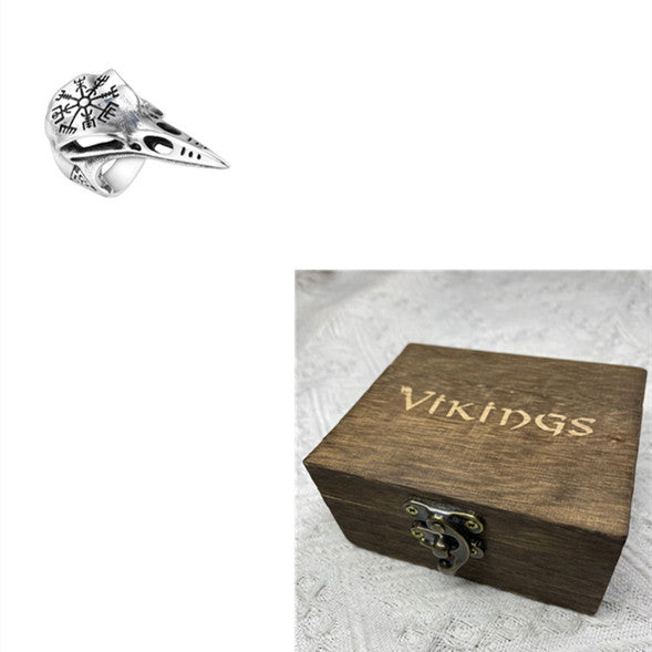 Personalized Vintage Viking Men's Titanium Steel Ring