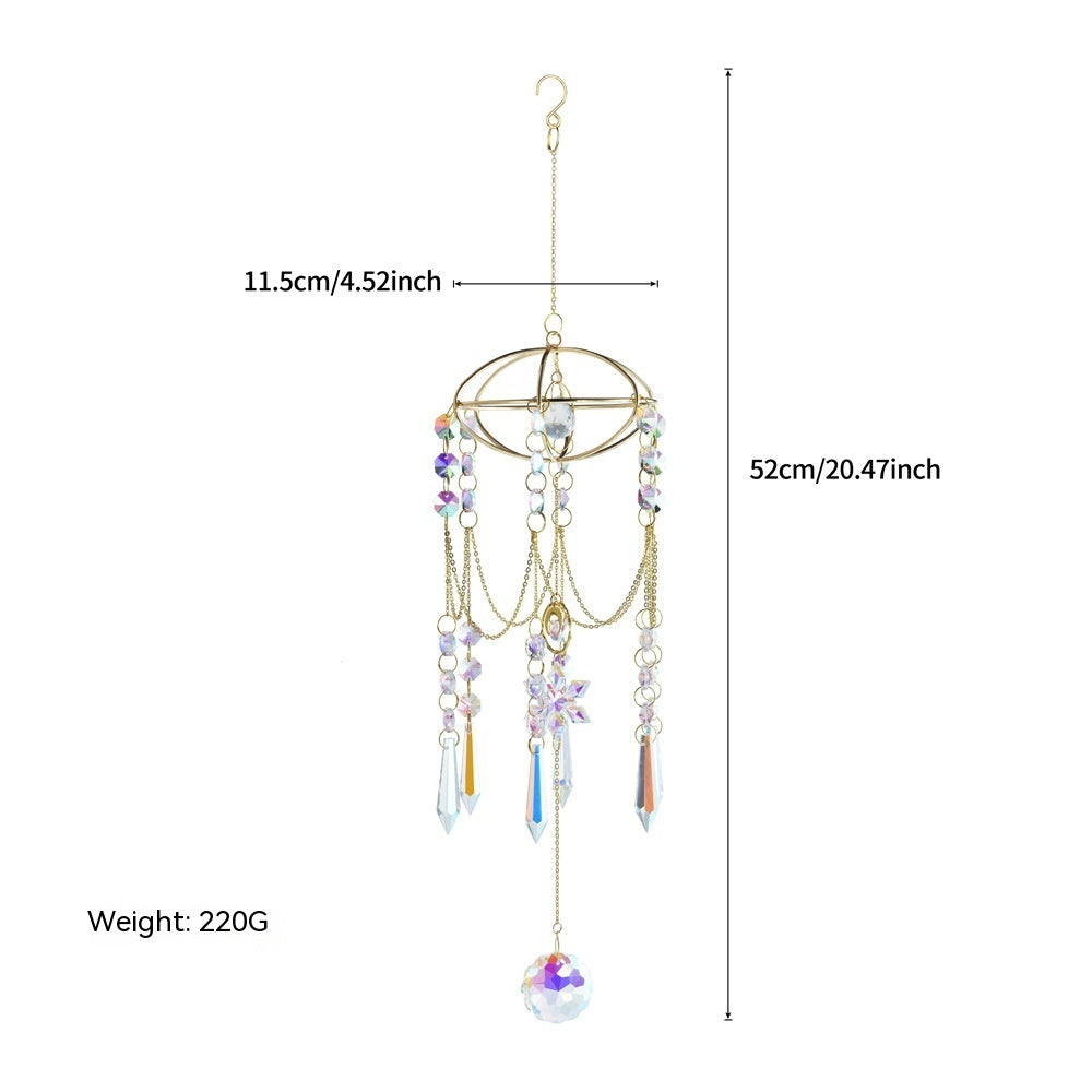 Window Decoration Hanging Planet Acrylic Snowflakes Sun Catcher Crystal Wind Chimes