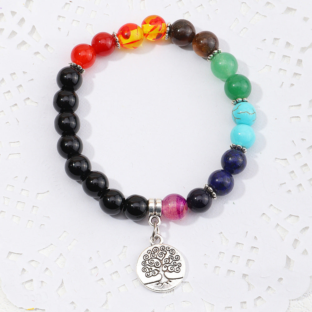 Chakra Tree Of Life Pendant Yoga Bracelet