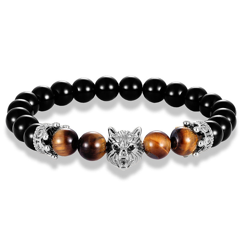 Men's Tiger Eye Zircon Bracelet