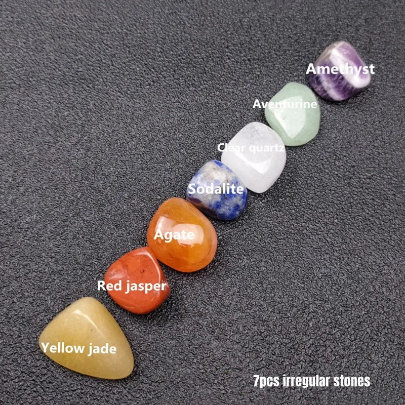 14pcs Pointed Quartz Crystal Chakra Healing Stones Starter Set