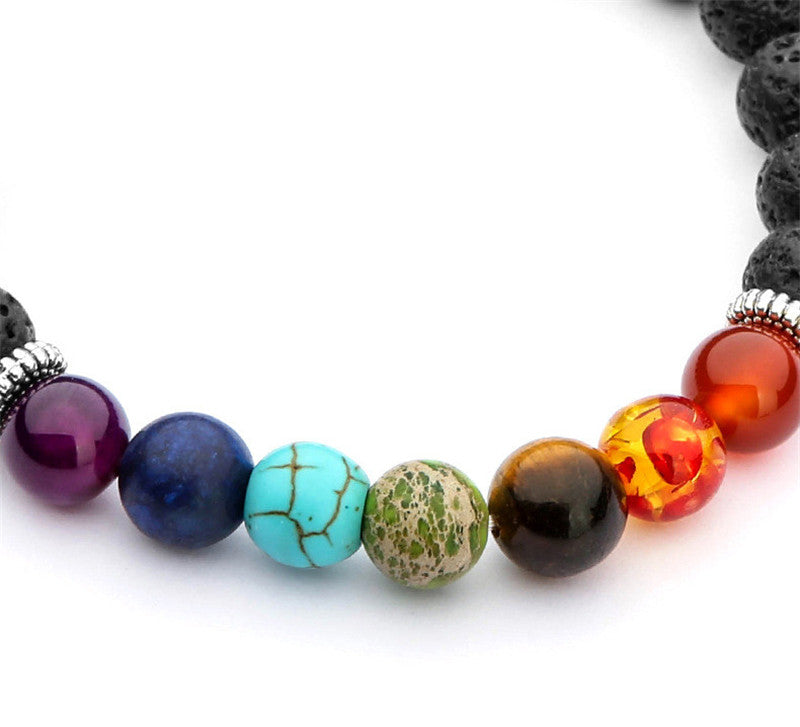 Colorful Chakra Yoga Energy Balance Bracelet