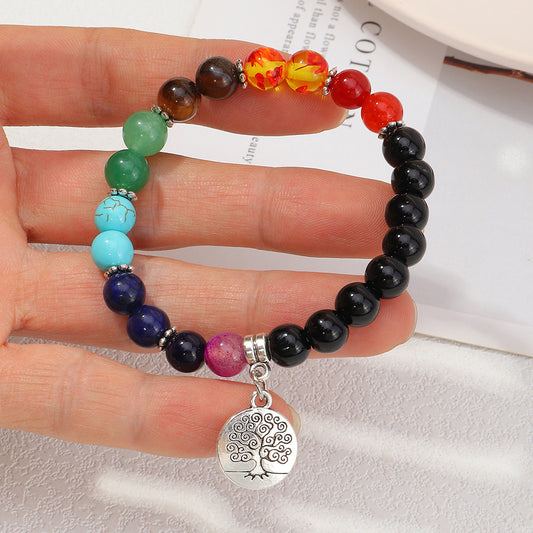 Chakra Tree Of Life Pendant Yoga Bracelet