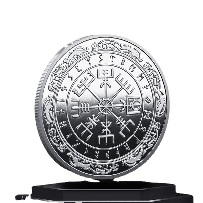 Viking Lunavin Aoding Logo Compass Commemorative Coin