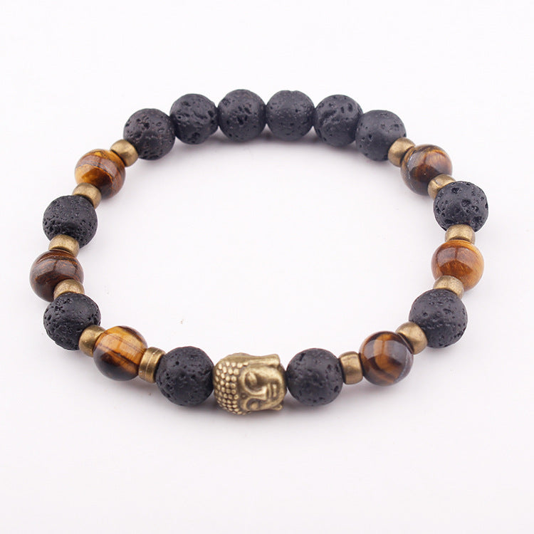 Mara Pearl Chakra Buddha Head Bracelet