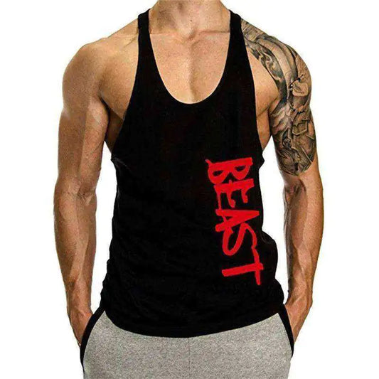 Beast Print Fitness Muscle Shirt